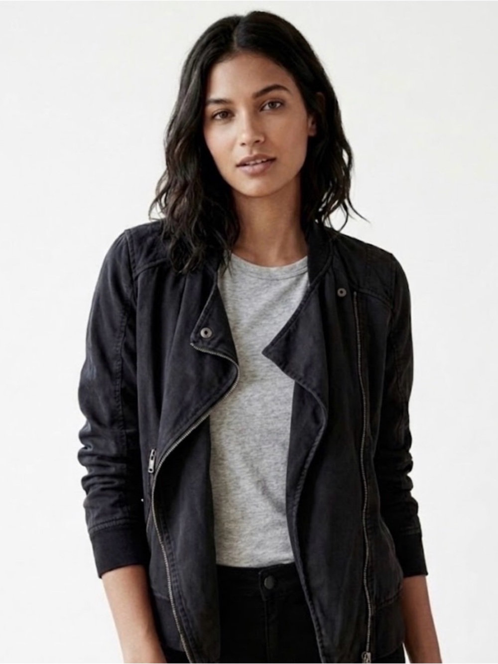 American Eagle Utility Moto Bomber Jacket
